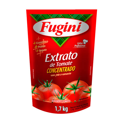 Extrato de Tomate Fugini Sachê 1,7kg