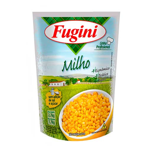 Milho em Conserva Fugini Sachê 1,7kg
